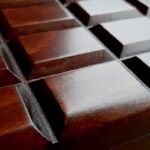 Táblás csoki formájú bükkfa doboz / Chocolate bar shape beech wooden box