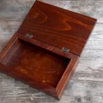 Táblás csoki formájú bükkfa doboz / Chocolate bar shape beech wooden box