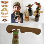 fa sörösüveg jelölő 6-os szett + sörnyitó/wooden beer bottle marker 6 pieces + bottle opener