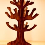 Nyaklánctartó fa fából/wooden necklace holder tree