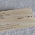 Fa névjegykártya kőris/wooden business card ash
