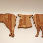 puzzle vágódeszka marha forma/puzzle cutting board cattle shape