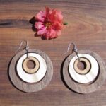 Fülbevaló fából/wooden earrings