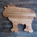 bárány puzzle vágódeszka/sheep puzzle cutting board