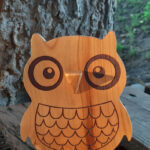 Gyerek szemüvegtartó fából bagoly/wooden glasses holder for child, children owl