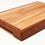 Vágódeszka (fekete dió, tölgy)/cutting board (dark walnut, oak)