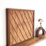 Tömörfa falikép rombuszokkal / wooden picture rhombus