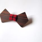 Fa csokornyakkendő paliszander/wooden bow-tie with rosewood veneer
