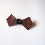 Fa csokornyakkendő mahagóni/wooden bow-tie with mahogany veneer