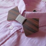 Fa csokornyakkendő paliszander/wooden bow-tie with rosewood veneer