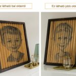 2 képből 1 fa falikép / 2 pictures in 1 wooden wall picture