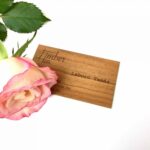 Fa névjegykártya cseresznyefából / Business card cherry wood