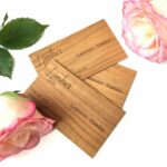 Fa névjegykártya cseresznyefából / Business card cherry wood