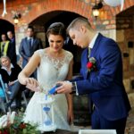 Fehér homokóra fából esküvőre homokceremóniára / Wooden sand timer sand ceremony white wedding