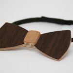Fa csokornyakkendő sötét furnérral/wooden bow-tie with dark venneer