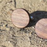 zsetta/Walnut wood cufflink