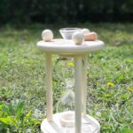 Homokóra fából esküvő homokceremónia/wooden sand timer sand ceremony beige wedding