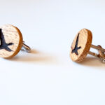 Tölgyfa mandzsetta pár / Oak wooden cufflinks
