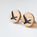 Tölgyfa mandzsetta pár / Oak wooden cufflinks
